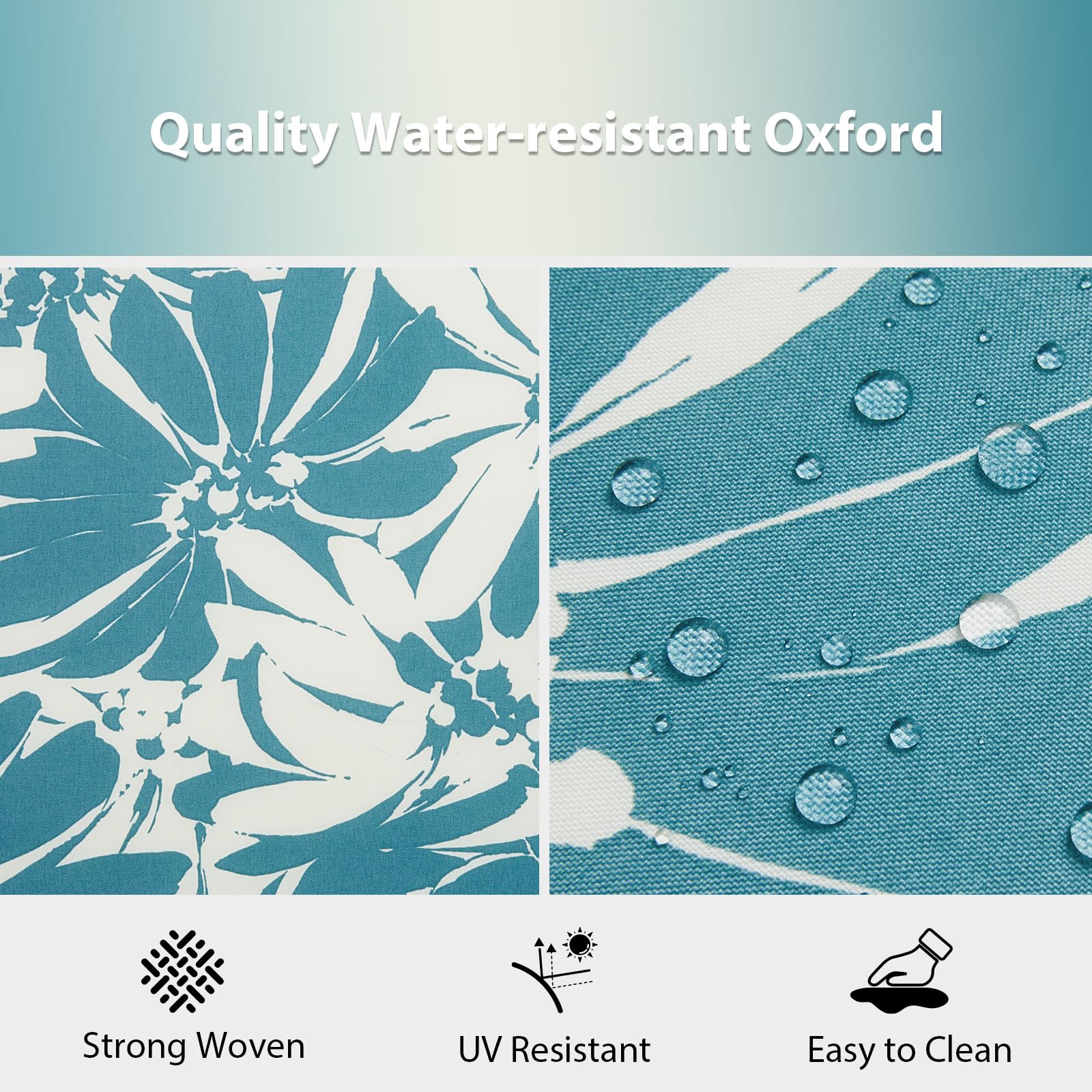 HOMELYSIAN primer plano tejido Oxford resistente al agua, fácil limpieza