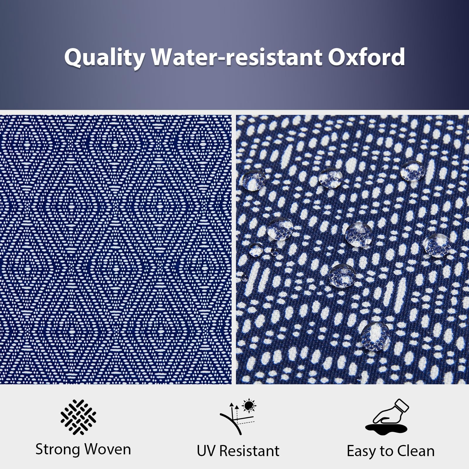 HOMELYSIAN primer plano tela Oxford resistente al agua que protege el relleno
