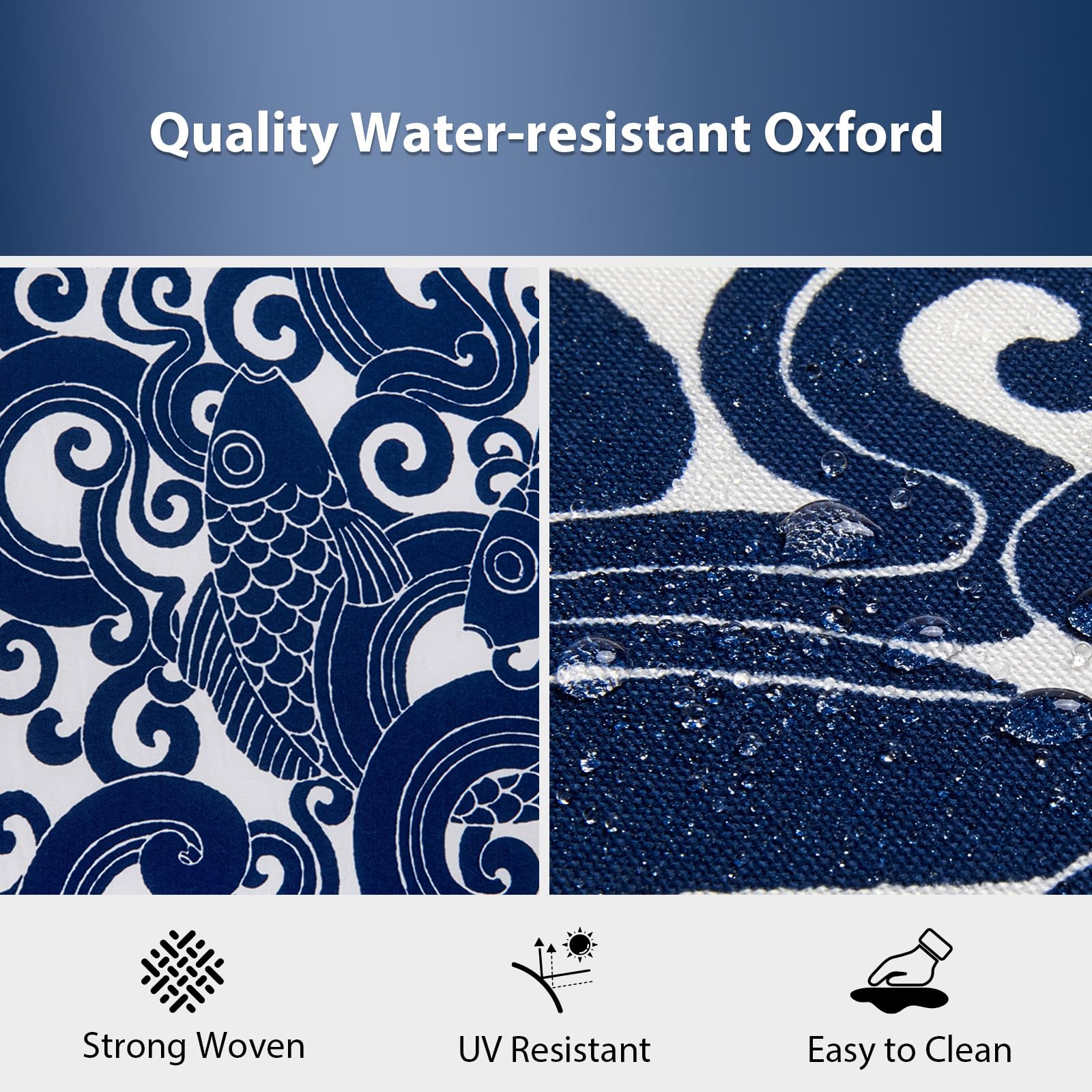HOMELYSIAN primer plano tejido Oxford resistente al agua, protege contra salpicaduras