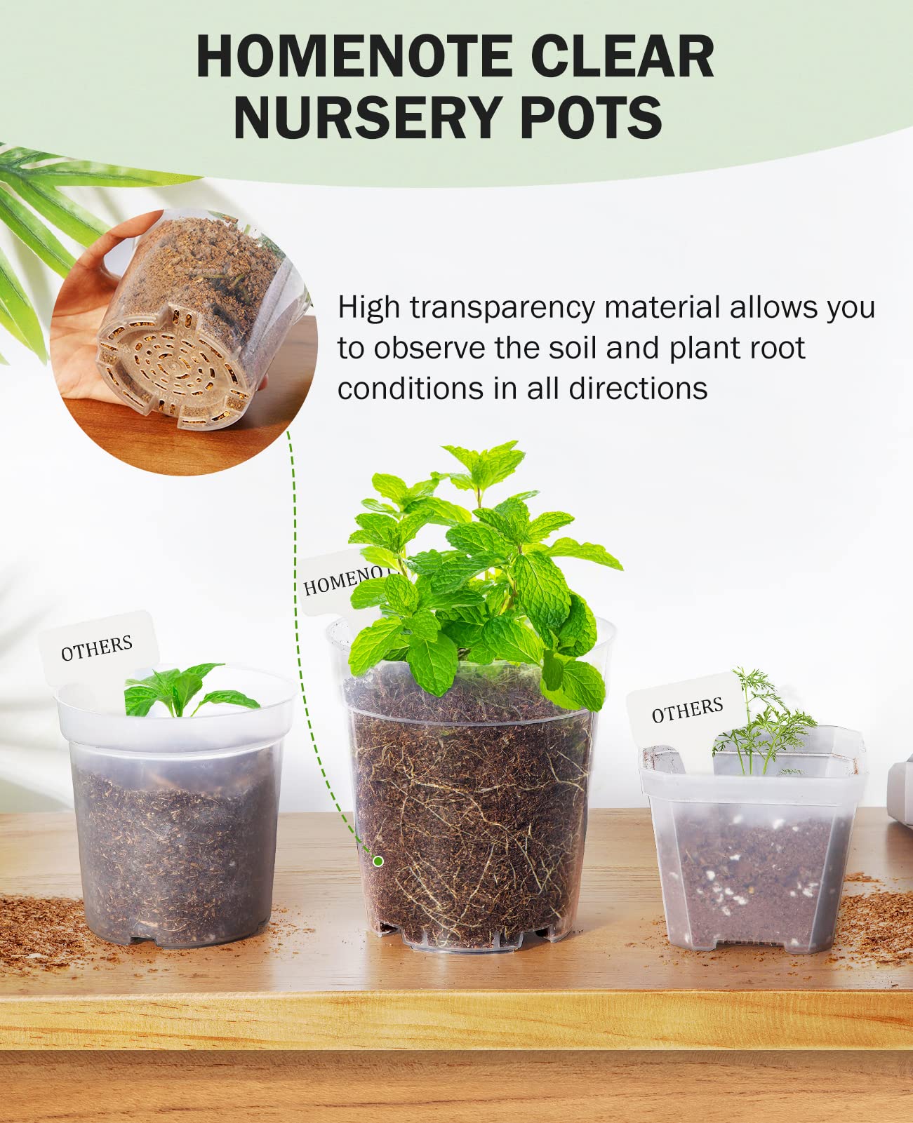 homenote etiquetas blancas para marcar plantas y organizar cultivos