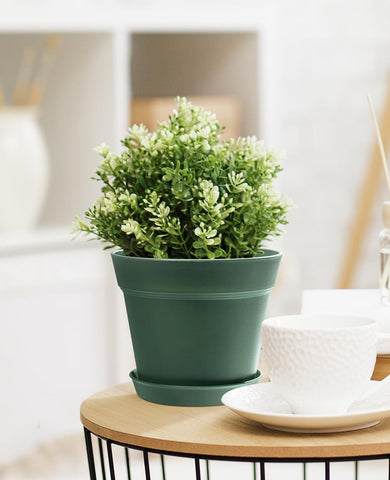 homenote maceta con plato removible que protege muebles de humedad