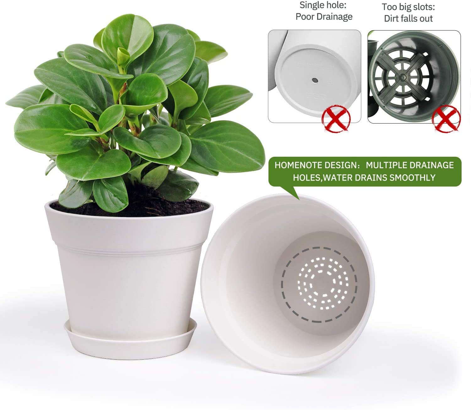 homenote plato recogedor con agua demostrando protección de superficies