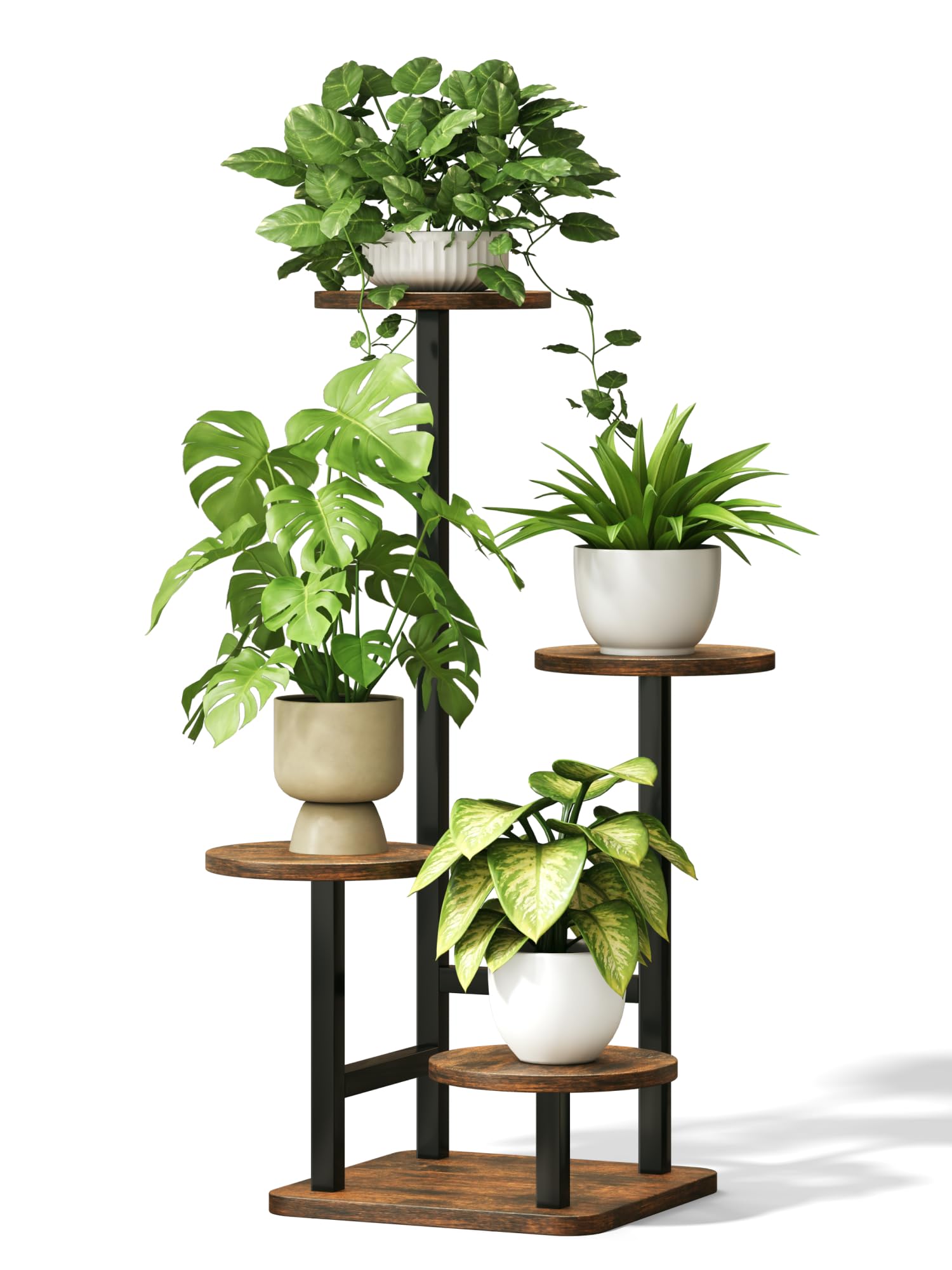Homsorout soporte frontal mostrando cuatro niveles y ahorro de espacio