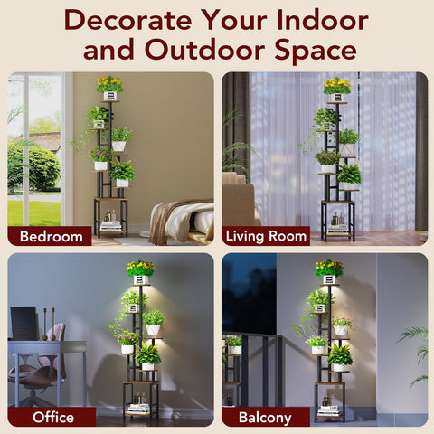Homsorout estantería en salón aportando verde y estilo