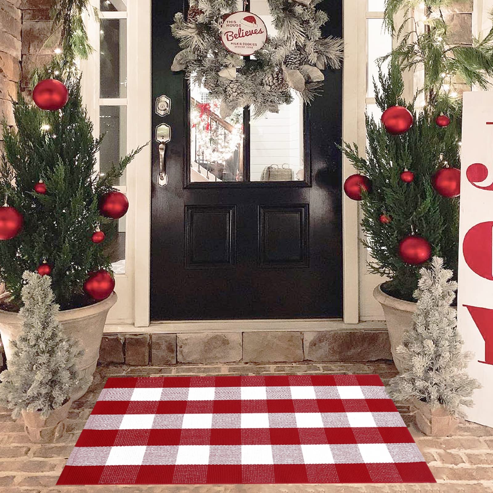 Homydecor alfombra en recibidor crea ambiente acogedor todo el año