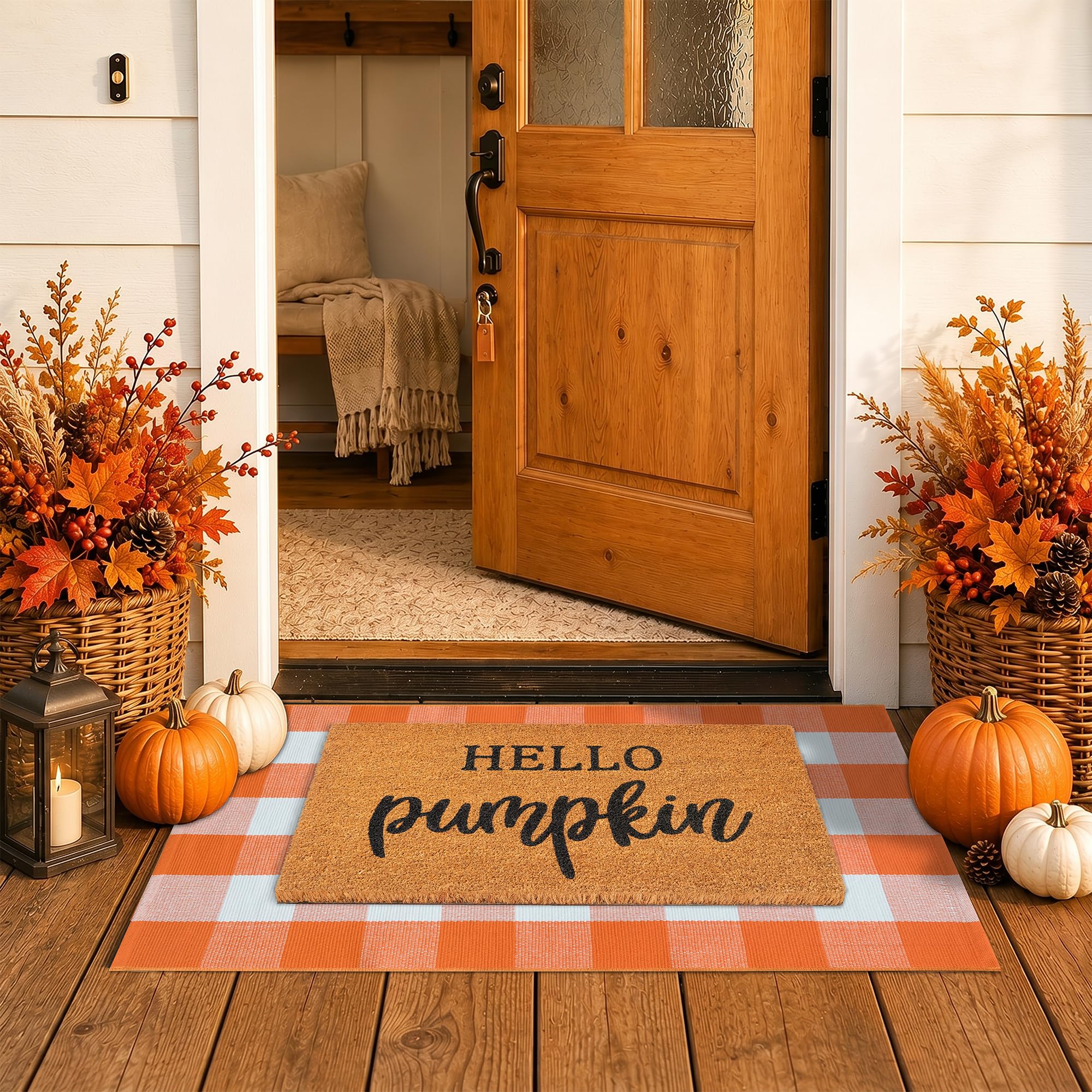 Homydecor entrada ‘Hello Pumpkin’ escena otoñal que invita a los invitados