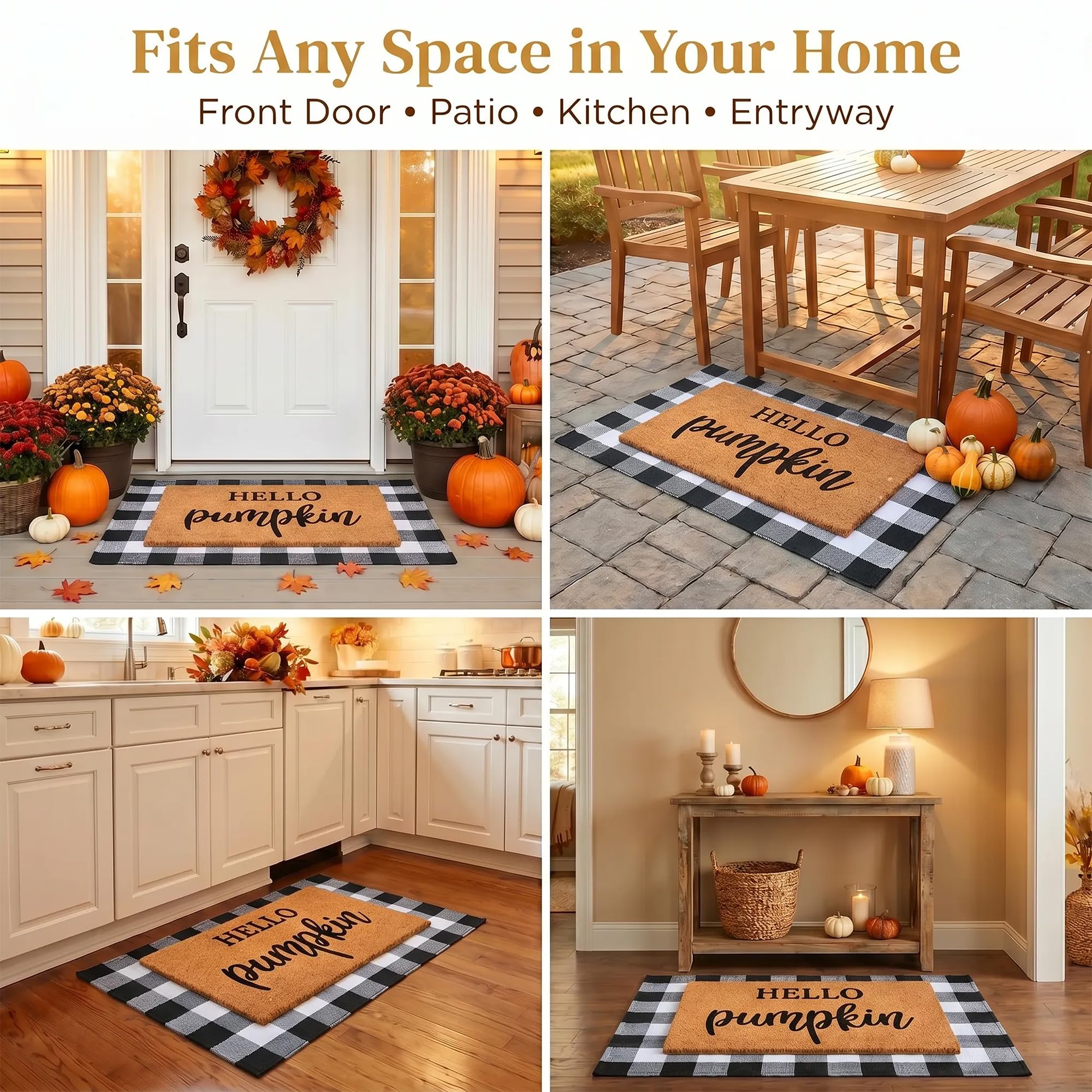 Homydecor set superpuesto en porche crea entrada organizada