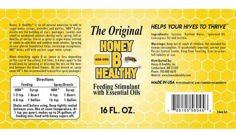 Honey B Healthy sobre fundación de cera estimulando el dibujo de panales