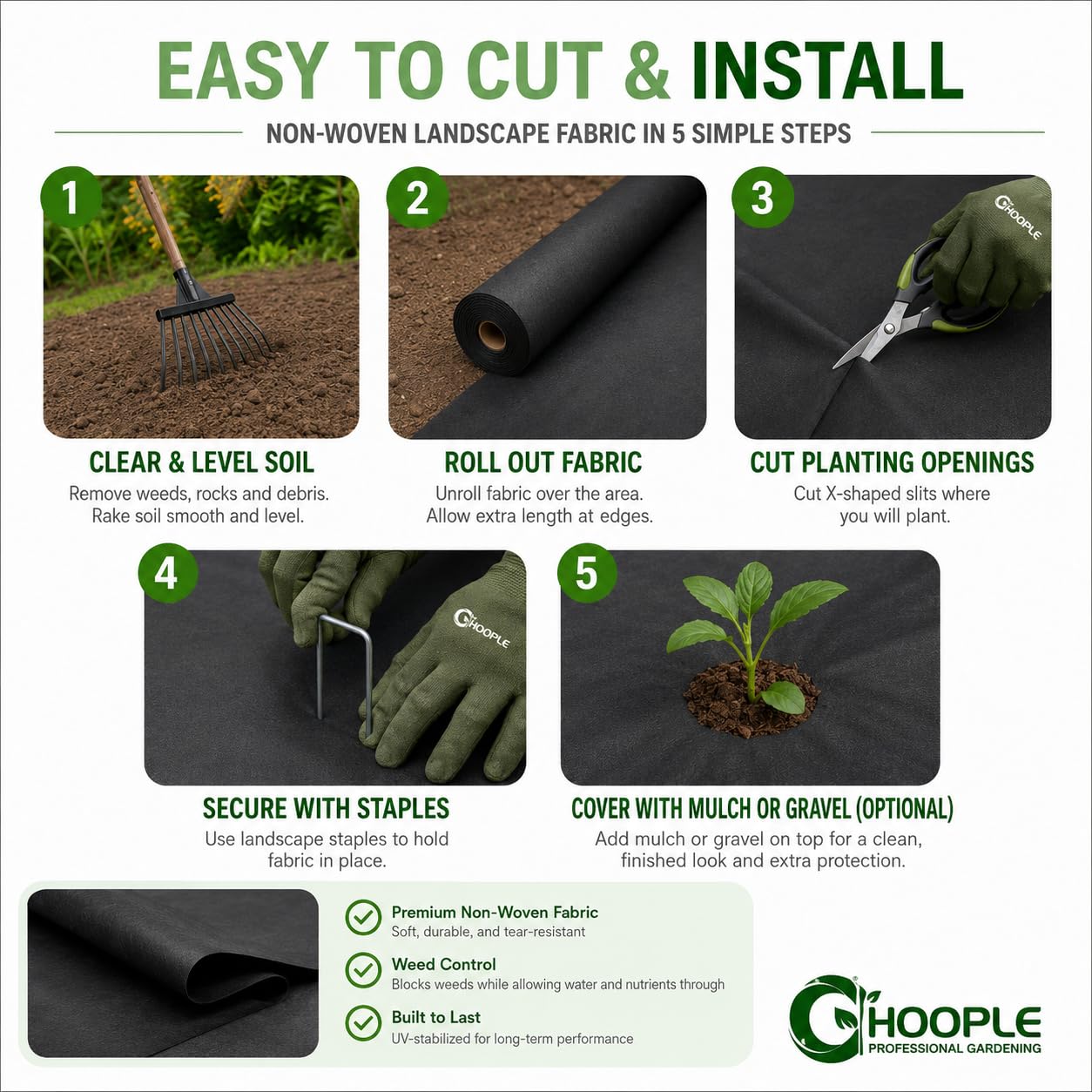 HOOPLE uso en entrada de grava mejora estabilidad y drenaje