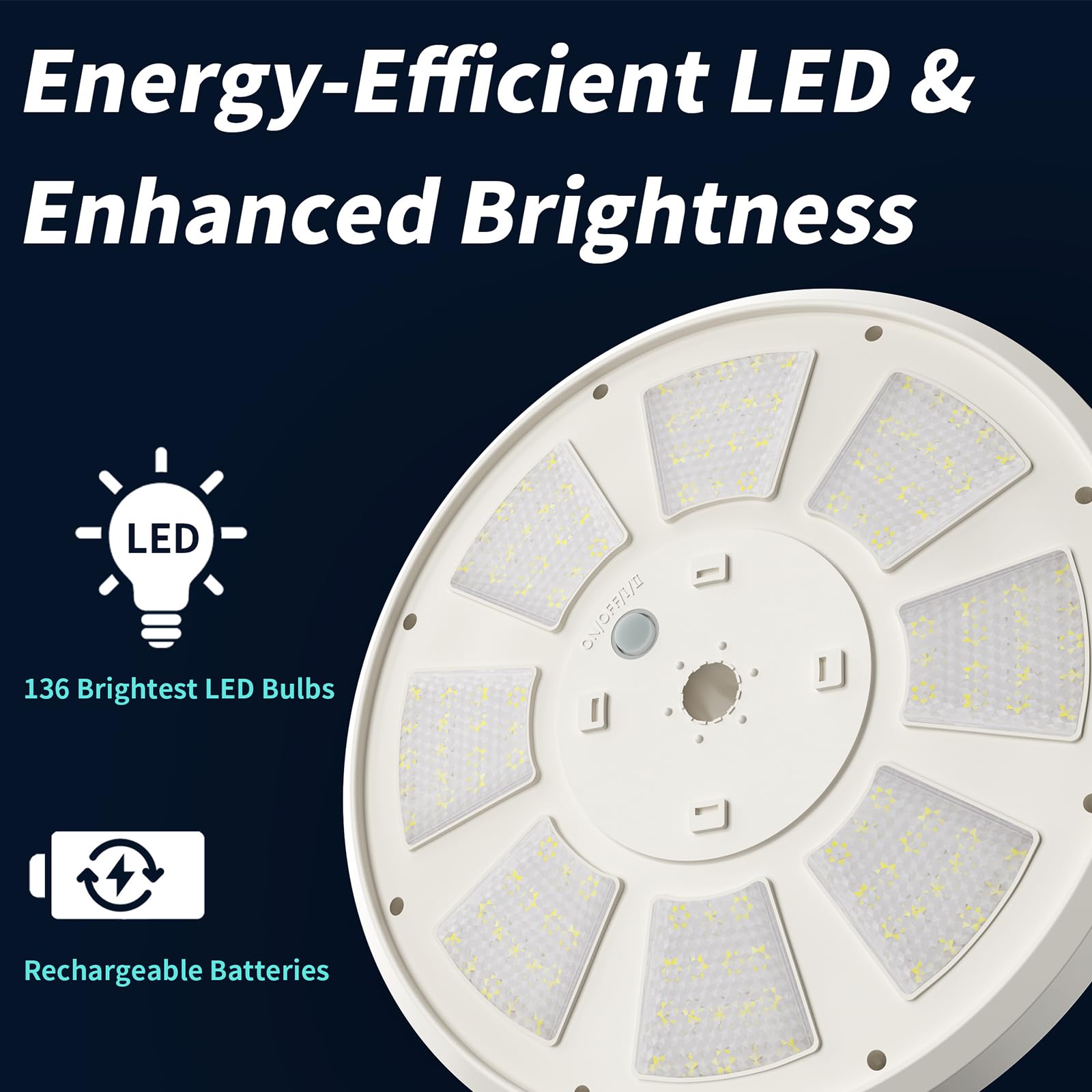 HOOPLE panel solar integrado cargando con luz del día para autonomía nocturna