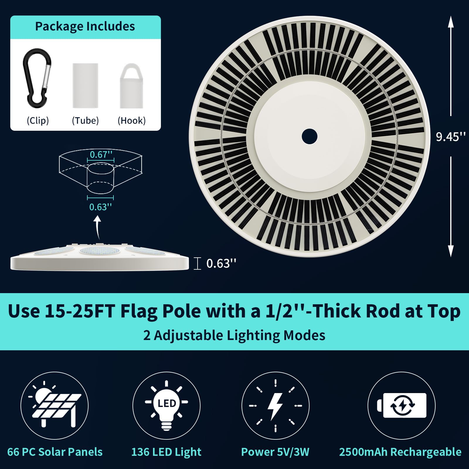 HOOPLE luz resistiendo lluvia para uso exterior confiable IP65
