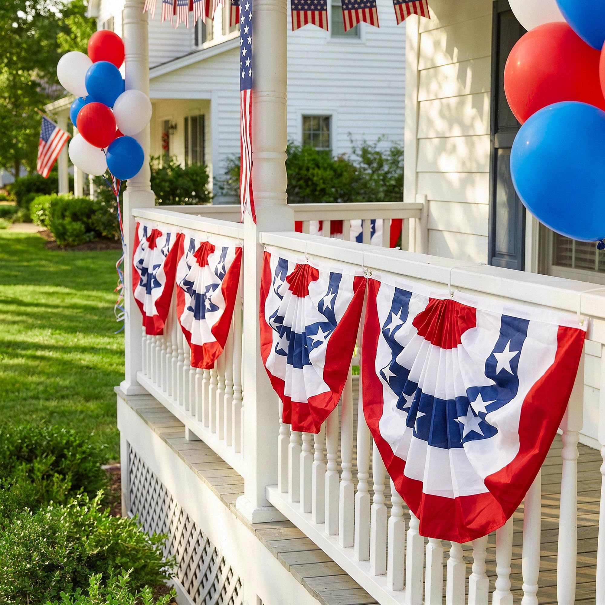HOOSUN bunting junto a persona para comparar tamaño práctico