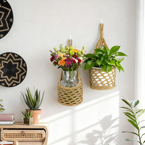 HOREAKHJ colgador en ambiente boho realzando la decoración del hogar