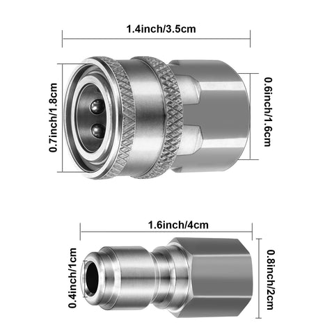 Hotop primer plano rosca 3/8 NPT que asegura compatibilidad y sellado