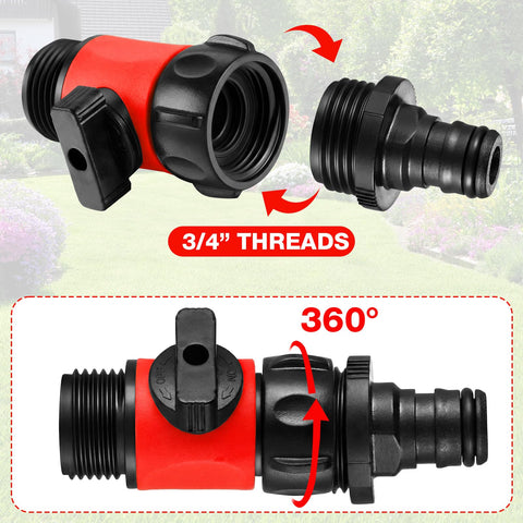 Hotop rosca 3/4 pulg en primer plano, compatibilidad estándar