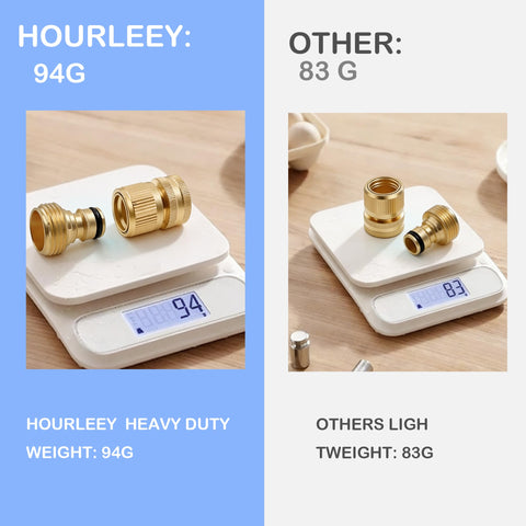Hourleey conectores macho y hembra unidos sin fugas para riego eficiente