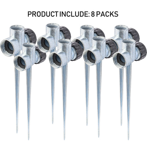 Hourleey pack de 8 bases para aspersores ideal para jardines y huertos