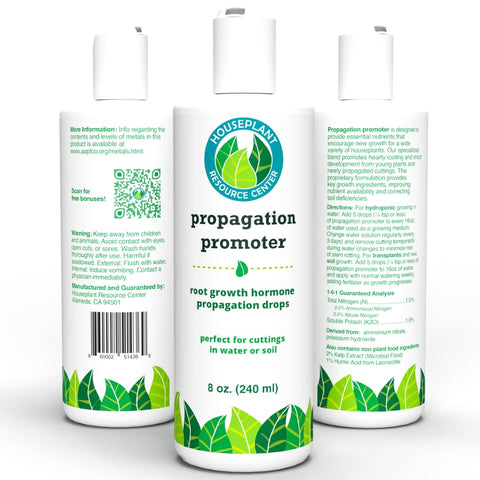 Houseplant Resource Center embalaje sostenible enfatizando origen responsable