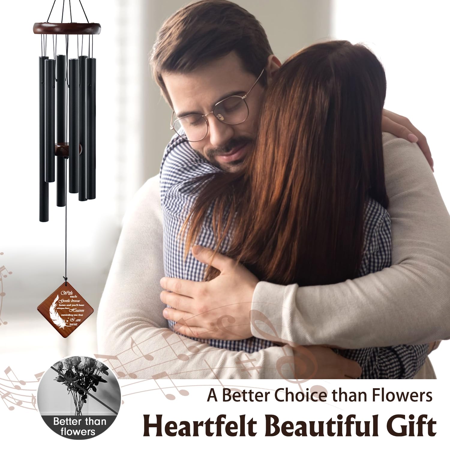 Howarmer placa con mensaje grabado, transmite consuelo y recuerdo