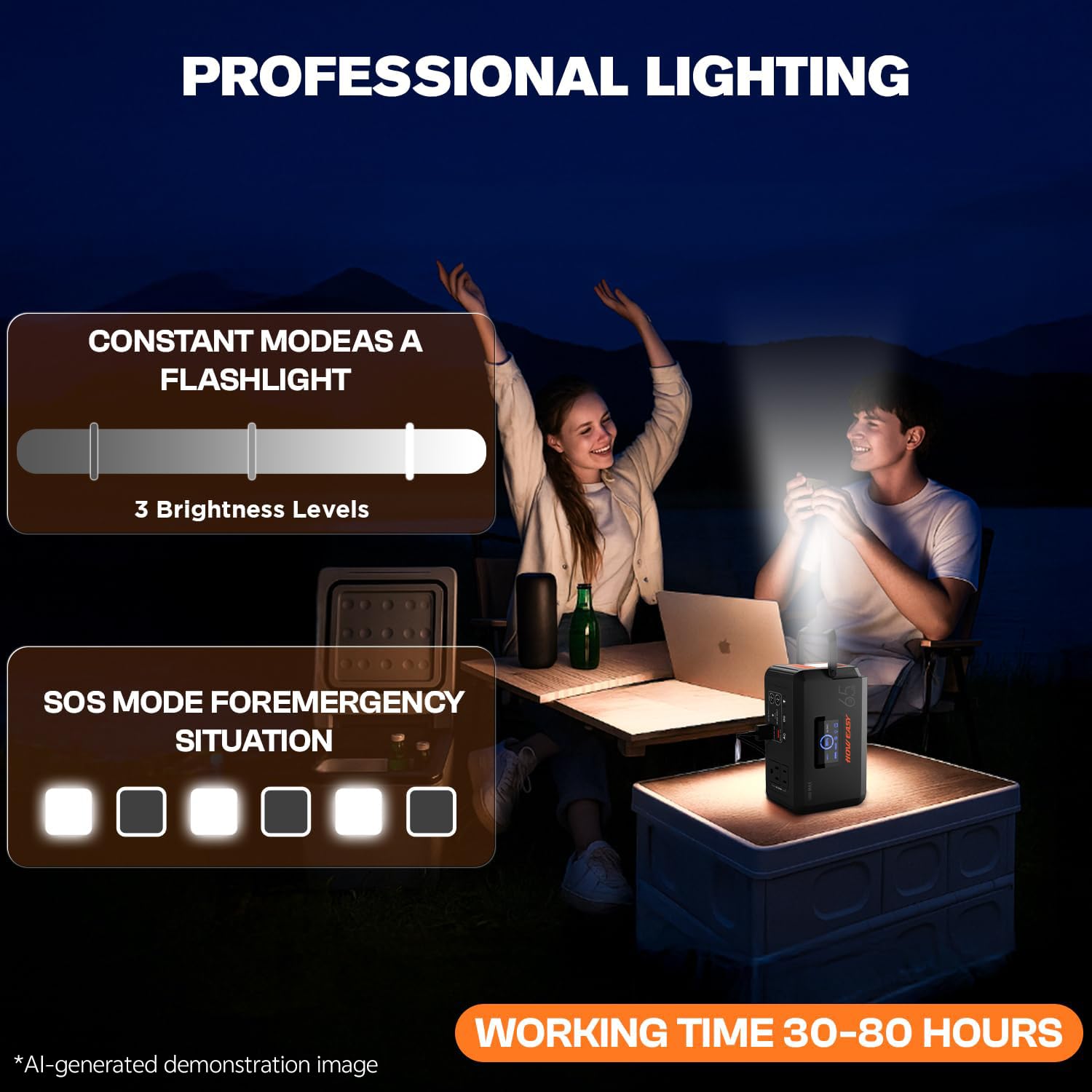 HOWEASY recargando con panel solar en exterior, autonomía renovable fuera de la red