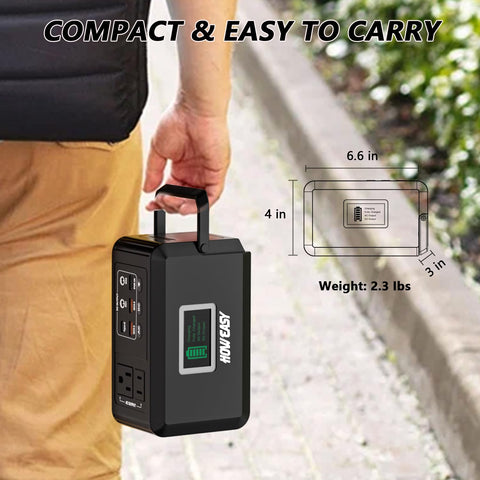 HOWEASY asa y carcasa duradera que facilita transporte cómodo