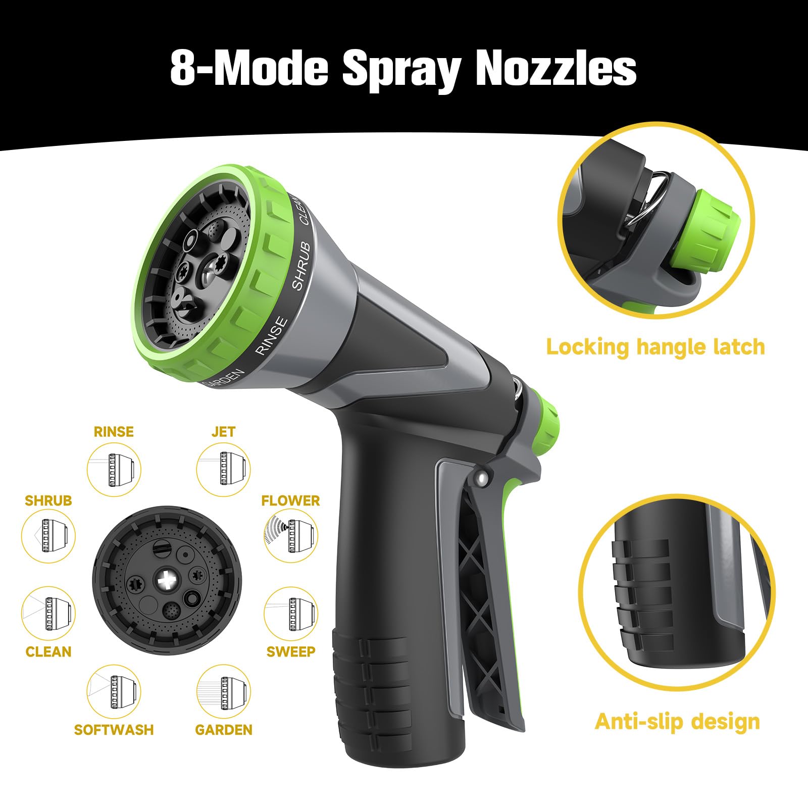 Hozcart boquilla ergonómica con clip que facilita mantener flujo constante