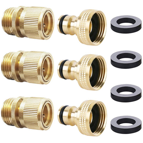 HQMPC conector rápido frontal mostrando rosca y acabado, durabilidad garantizada