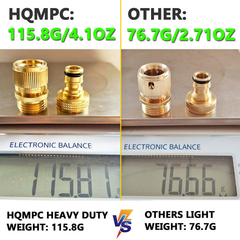 HQMPC detalle de rosca GHT 3/4" mostrando compatibilidad y ajuste fiable