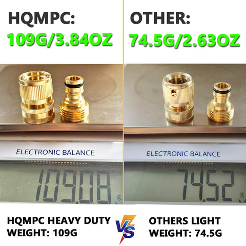 HQMPC primer plano latón macizo muestra resistencia y acabado