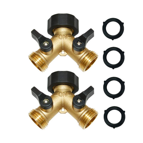 HQMPC divisor frontal mostrado instalado en grifo para control doble