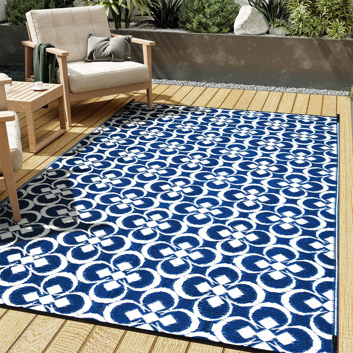 HUGEAR alfombra frontal con diseño Blue Clover, aporta estilo exterior