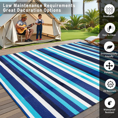 HUGEAR alfombra en uso en patio comodidad y protección