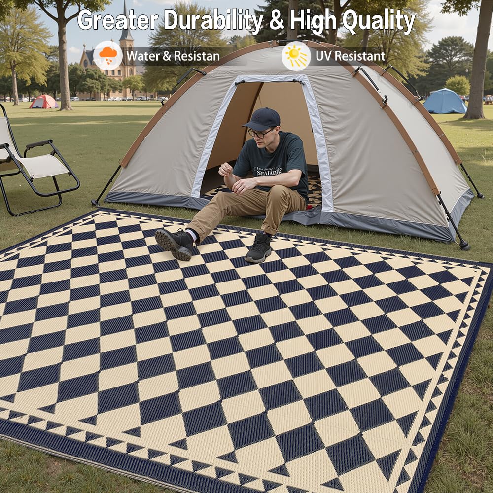 HUGEAR comparación de tamaño con persona, muestra cobertura práctica 5x8