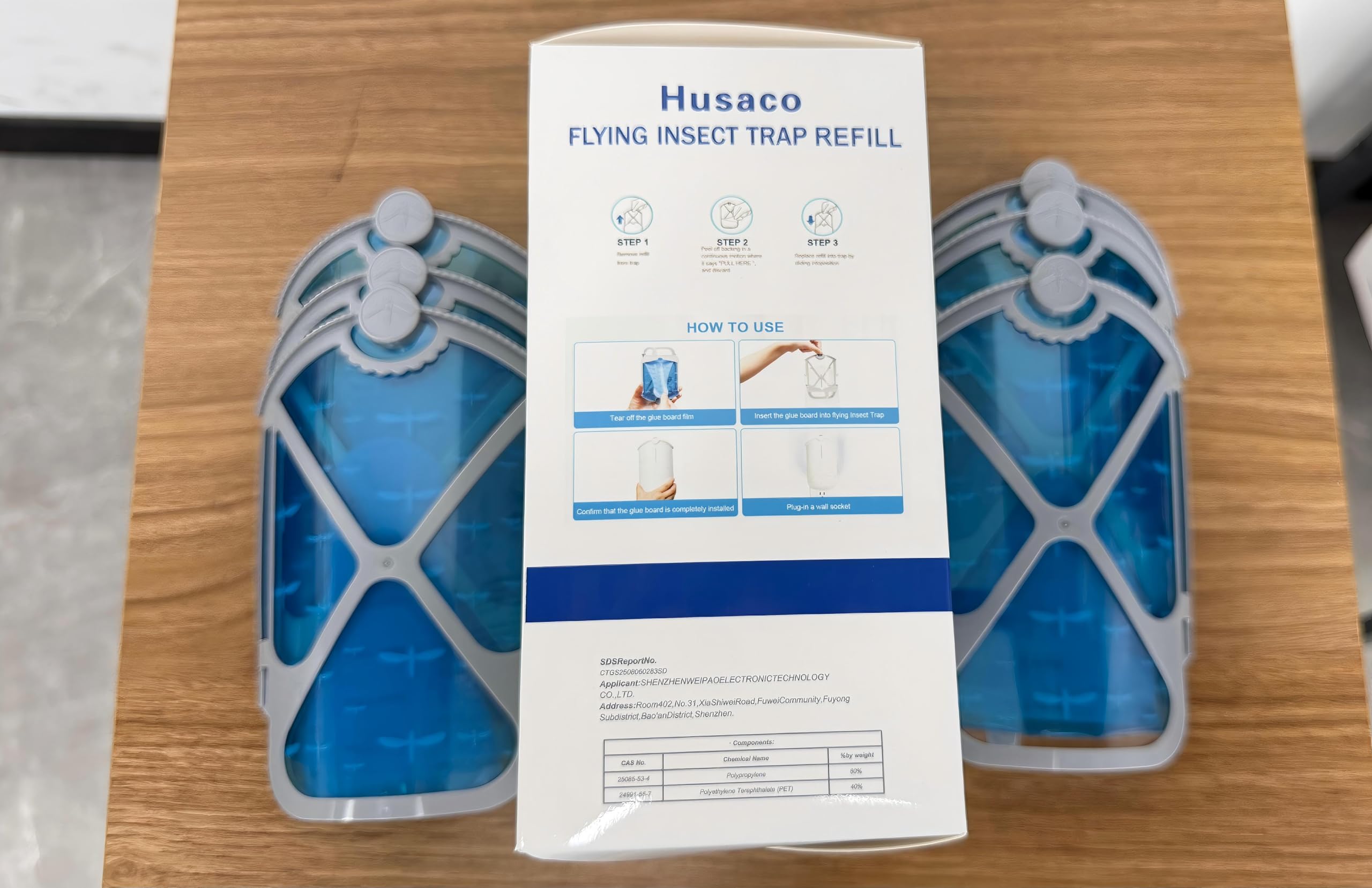 Husaco cartucho detalle de textura que asegura atracción efectiva de insectos