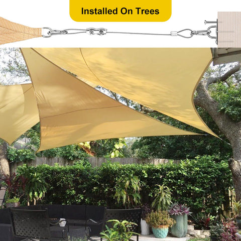 HYASIA terraza ambientada con vela, protección solar y diseño elegante