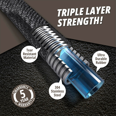 EMSON Hydrosteel PRO textura de acero inoxidable, protege contra pinchazos
