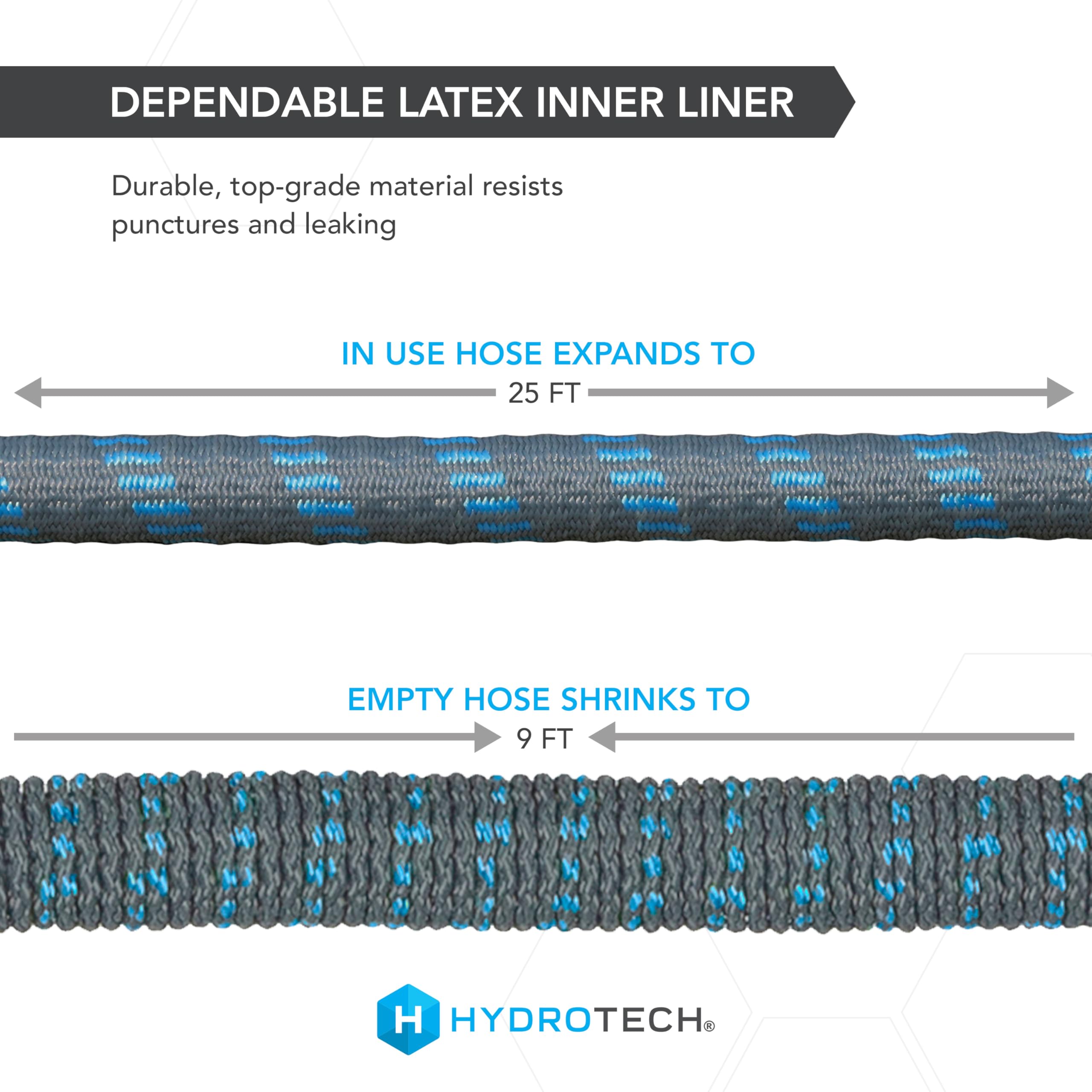 HydroTech totalmente expandida mostrando alcance y ausencia de dobleces