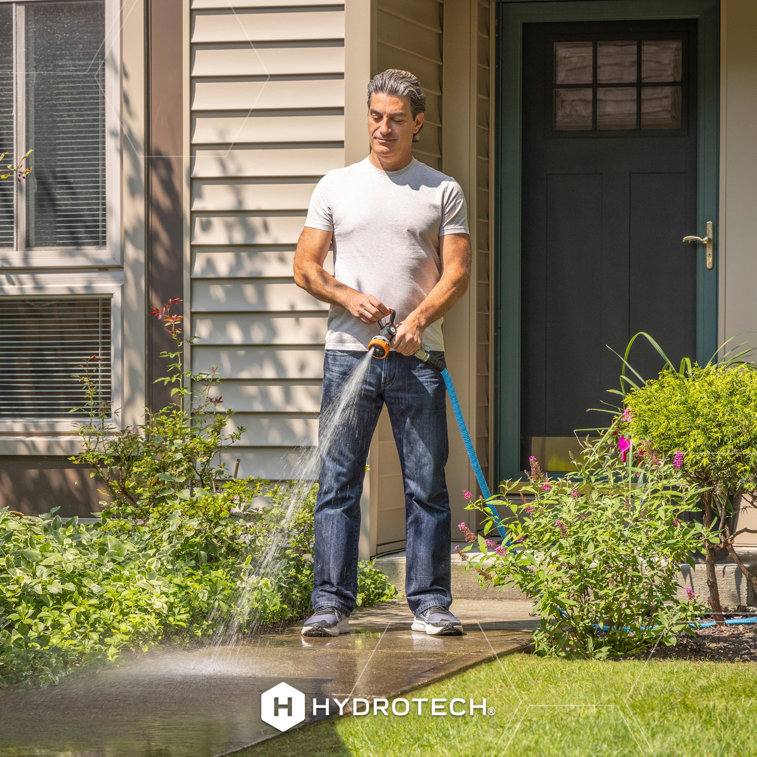 HydroTech detalle del refuerzo en extremo, previene dobleces y roturas