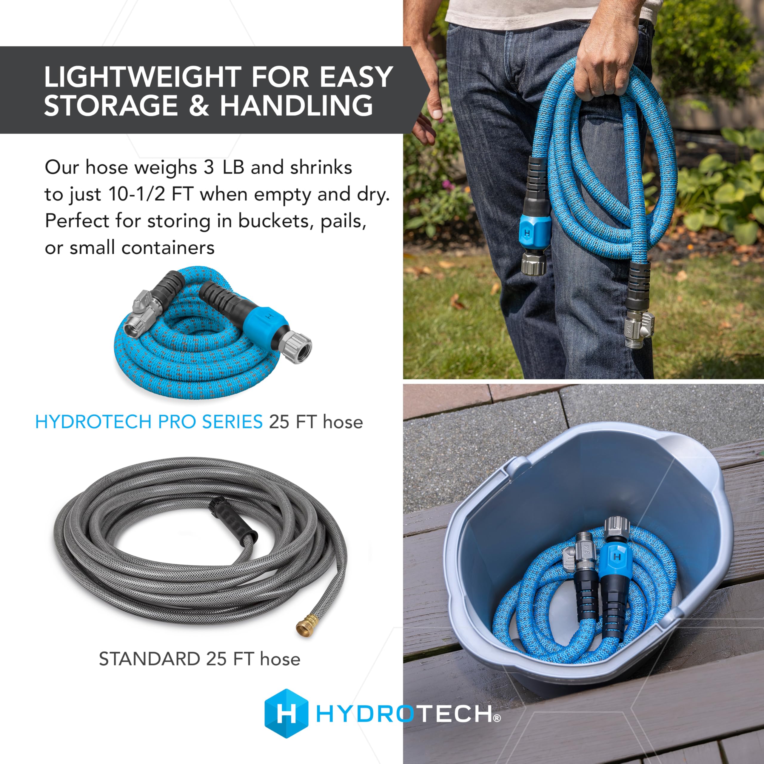 HydroTech limpiando terraza con alta presión, agiliza tareas de lavado