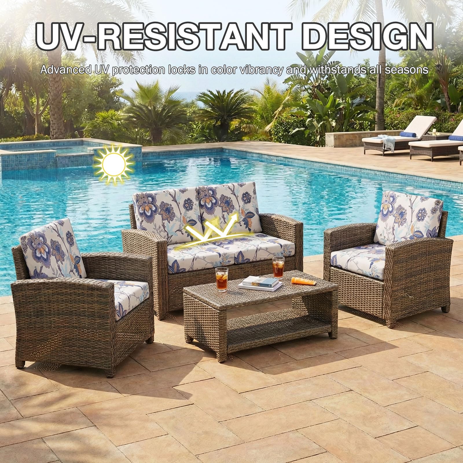 hyha cojines en ambiente exterior que realzan la terraza y resguardan muebles