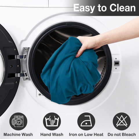 hyha etiqueta con instrucciones de lavado y material que facilita cuidado duradero