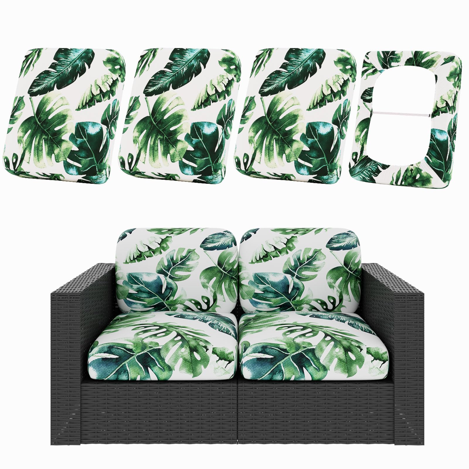 hyha funda frontal para cojín de patio, aspecto renovado