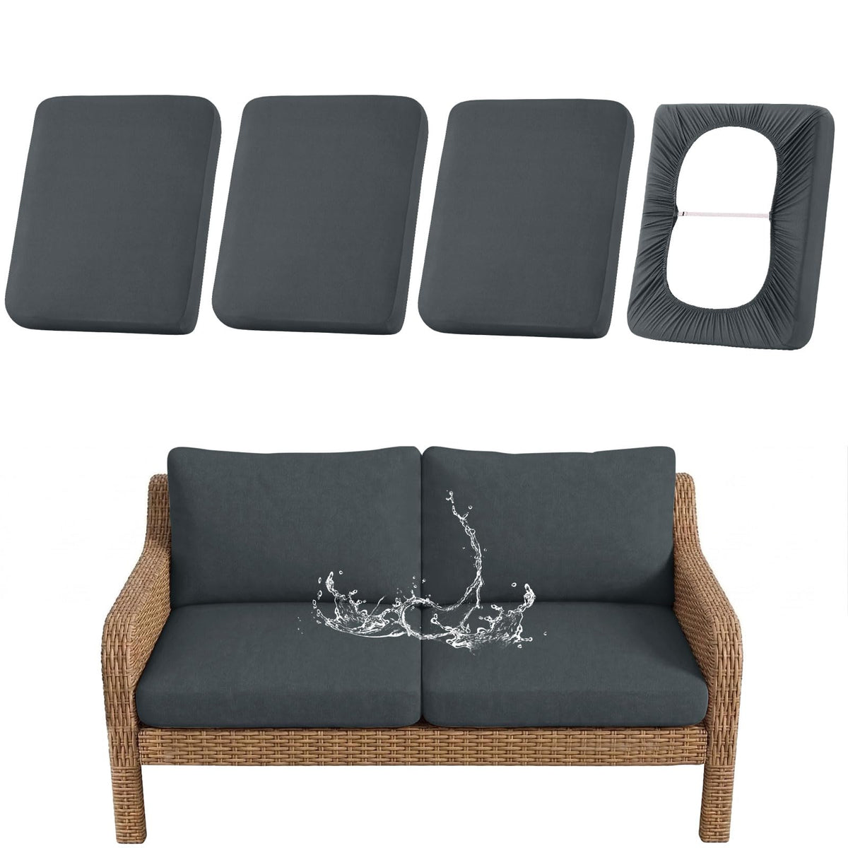 hyha funda delantera empaquetada muestra protección impermeable