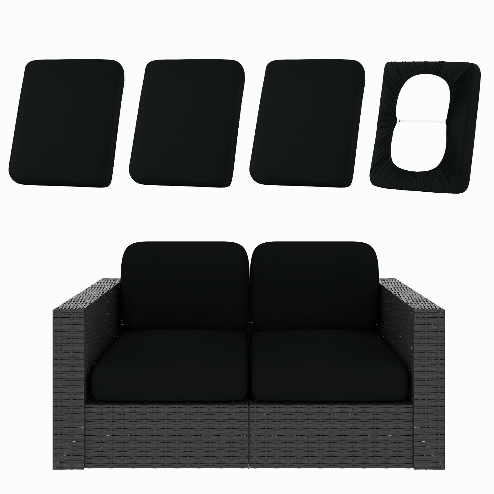 hyha funda frontal paquete 4 mostrando ajuste ceñido y acabado elegante