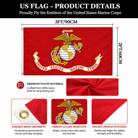Hypoth bandera plegada en bolsa OPP lista para envío y protección