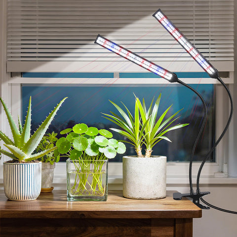 Hywyimlait lámpara en escritorio casero con plantas, ideal para oficinas y apartamentos