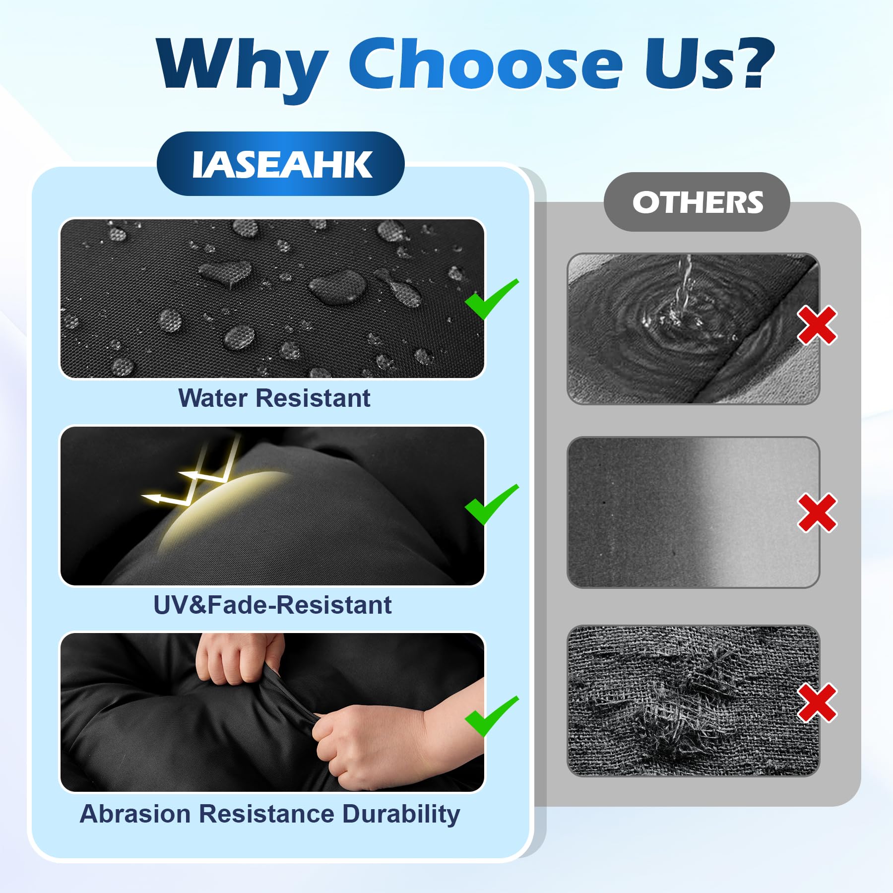 IASEAHK corte transversal que muestra grosor y relleno confortable