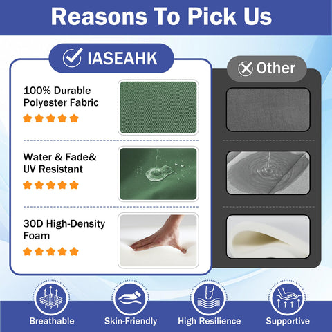 IASEAHK cojín junto a mano para mostrar escala y portabilidad