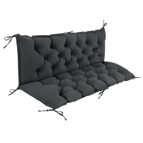 IASEAHK vista frontal del cojín gris oscuro, aspecto elegante y cómodo