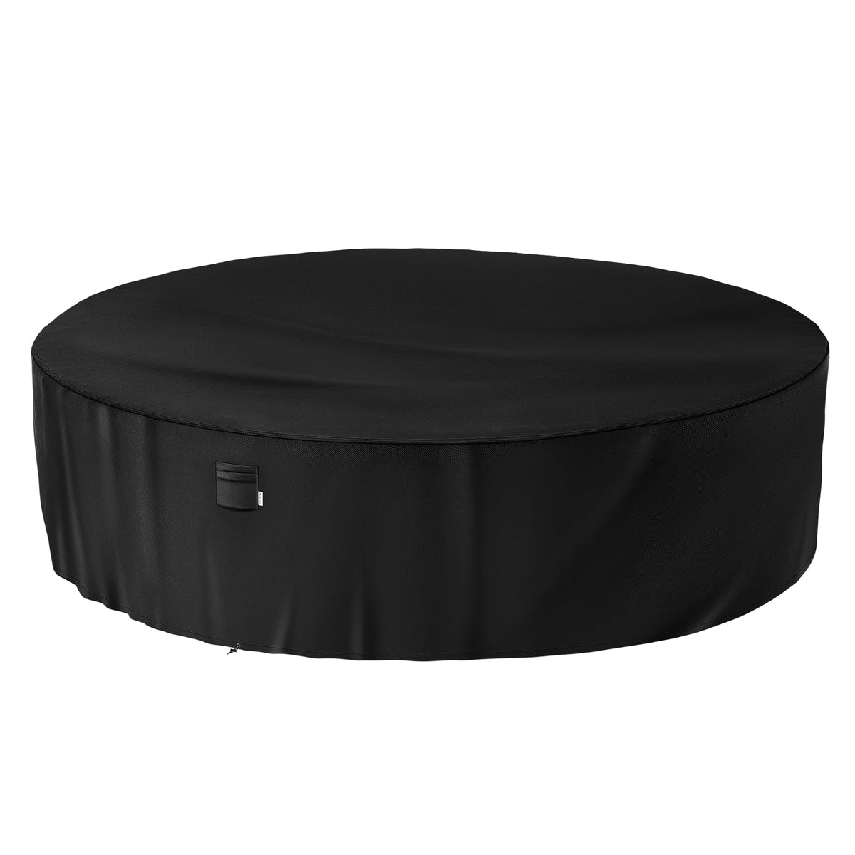 iBirdie vista frontal de la funda cubriendo mesa grande, protección fiable